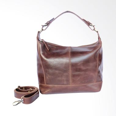 Jual Kenes Leather Hobo Small Antik Tas Wanita - Brown