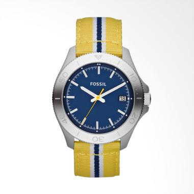 Jual Fossil Watch Gents Jam Tangan Pria - Yellow Blue 