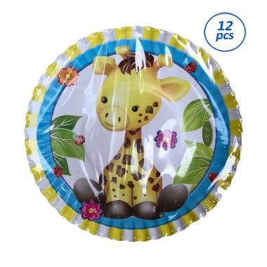 Jual Johnboss Giraffe Set Piring Kue Ulang Tahun [12 pcs