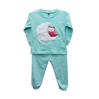 Jual Gracie Motif Owl 04 Baju Tidur Bayi Perempuan Hijau 