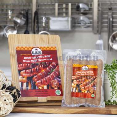 EL PRIMO Sosis Sapi Bratwurst / Beef Bratwurst - Indoguna