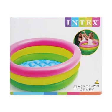 Jual Intex 56587 Deluxe Baby Float Pool School Step 1