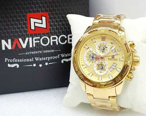 MUTU ORIGINAL 100% Jam Tangan Pria NAVIFORCE Crono Aktif Waterproof Jam Tangan Casual Jam Tangan For