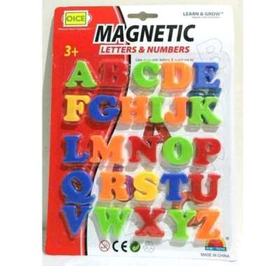 Magnetic letter & number / HURUF magnetic dan Angka magnetic / mainan Alfabet dan Numerik magnet / m