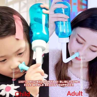 300ML NASAL RINSE NASAL WASH ALAT CUCI HIDUNG ALERGI PILEK SINUS NETI POT ALAT BOTOL NASAL PEMBERSIH