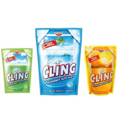 Wings Cling Glass Cleaner Pouch 425ml / Pembersih Kaca Aquarium / Pembersih Jamur