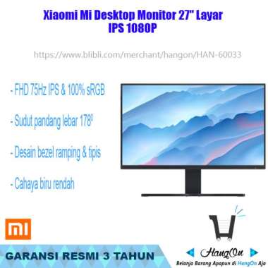 Jual Gaming Monitor Xiaomi 27 Original Murah - Harga Diskon Desember