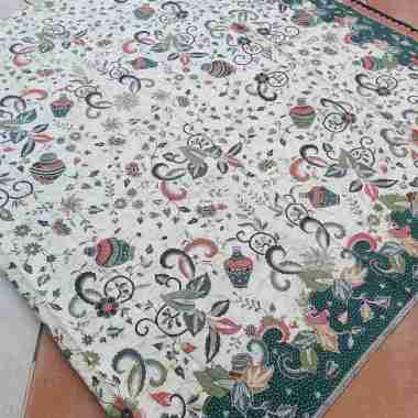 KAIN BATIK KOTA SOLO GENTONG BUNGA PUTIH C262