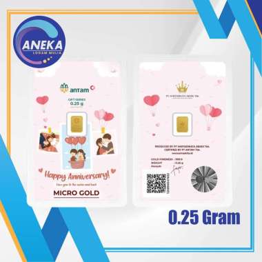 LOGAM MULIA MICRO GOLD ANTAM HARTADINATA 0.25 GRAM ANNIVERSARY 2