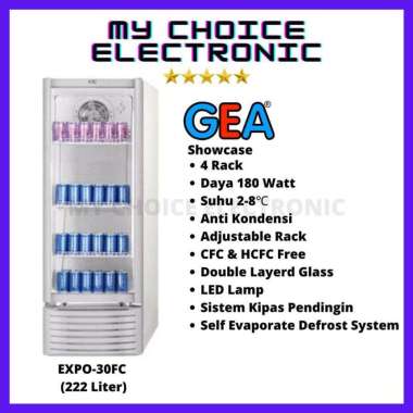 GEA Expo-30FR Showcase Display Cooler (222 Liter)