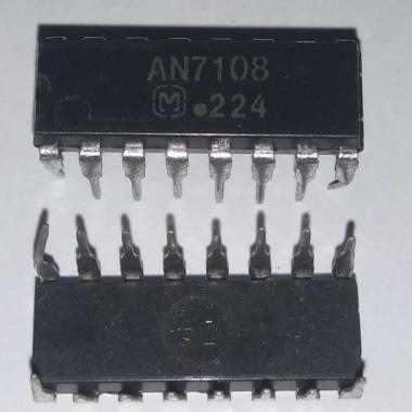 IC AN7108 AN 7108 1-Chip Stereo Pre-Amp atau Power Amplifier Circuit
