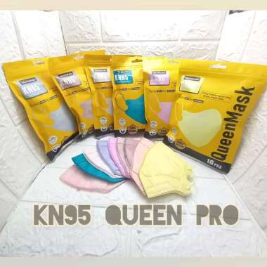 MASKER DEWASA KN95 QUEEN PRO/EMBOS/5PLY/ISI 10PCS Nude Orange