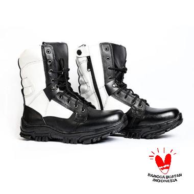 Jual Mandien's PDL Gegana Kanvas Sepatu Boots Pria - Hitam