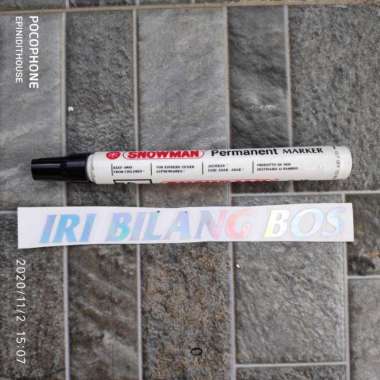 Stiker Motor Mobil Laptop Sepeda Iri Bilang Bos Hologram Kata Humor