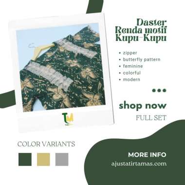 DASTER BALI KEKINIAN BUSUI BAJU TIDUR KATUN ADEM HALUS RESLETING DEPAN MOTIF KUPU KUPU LENGAN PENDEK