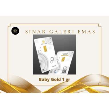 BABY GOLD 1 gram TERMURAH Emas Mini Emas Batangan Logam Mulia 24 Karat Bersertifikat Resmi Original