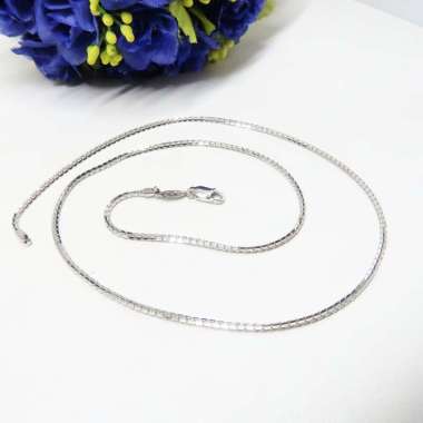 Beauty Culture BCK045 Perhiasan Kalung Rantai Italy Santa Perak Silver 925 Lapis Emas Asli [Original