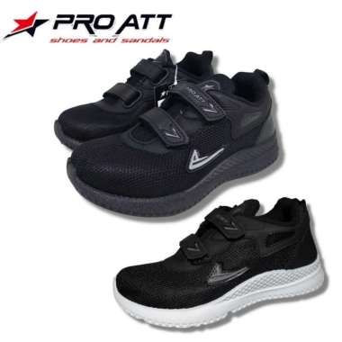 Pro ATT MR 852 V Sepatu Sekolah Sepatu Anak Hitam Sneakers Hitam 32 Hitam Polos