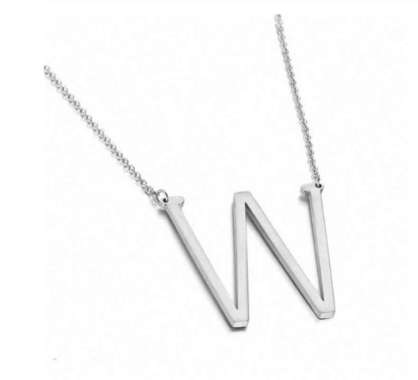 Foto Hurup Inisial W Hitam Putih - Jual Liontin Hati Huruf ...