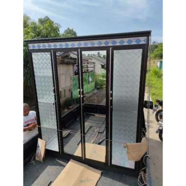 Lemari Pakaian 4 Pintu Aluminium terbaik Khusus Wil. Palembang