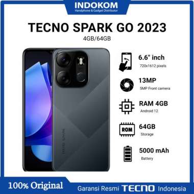 Jual Techno Spark Go 2023 Spesifikasi Original, Murah & Diskon Harga ...