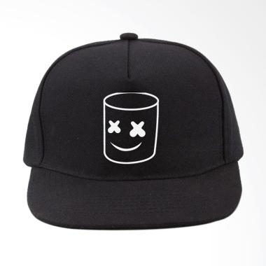 Jual RLUCK8888 Topi Snapback Marsmello - Hitam Online