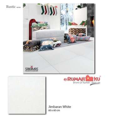 SANDIMAS LANTAI GRANITE JIMBARAN WHITE 60X60 MATT 1dus isi 4pcs=1.44m2