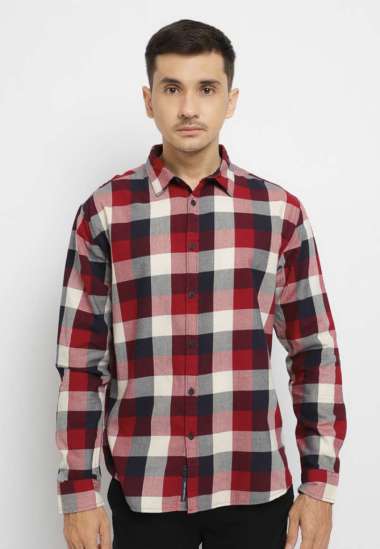 Jual Osella Kemeja Laki Laki Lengan Pendek Polos Sage Green - S di