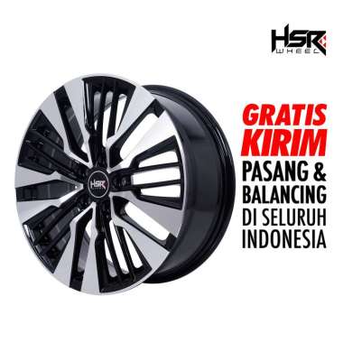 Velg mobil Alphard Innova Vellfire ring 18 HSR FAIRMONT Black Machine Face