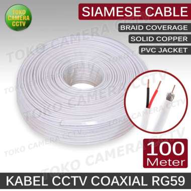 Jual Kabel CCTV Coaxial RG59 Siamese Siap Pakai 30 Meter di Seller TOKO