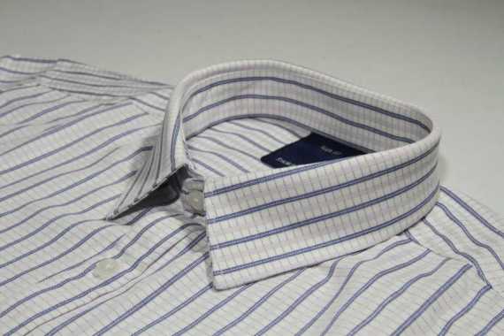 Jual Kemeja Formal Garis White Blue Terbaru & Original - Harga Promo