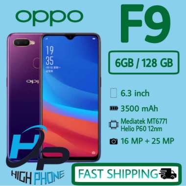 Jual Oppo F9 6 128 Ram 6 Gb Rom 128 Gb Grns 1 Tahun Original, Murah