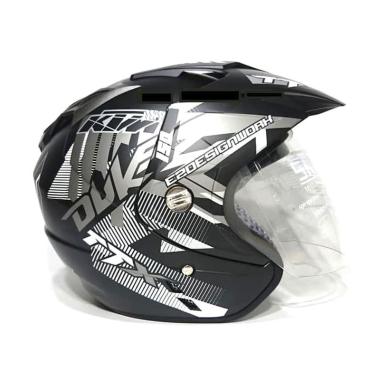 Jual KYT Kyoto Helm Half Face - Black Doff Murah Februari