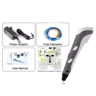 3D Printing Pen Stereoscopic Printing Pen For 3D Drawing Multicolor
