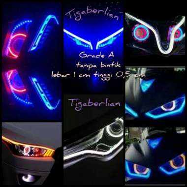 LAMPU LED VARIASI DEMON 12V 3 TITIK - MJB Ice Blue