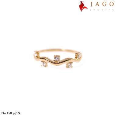 Jago Jewelry Cincin Emas Nasya - Perhiasan Emas 17K-Y