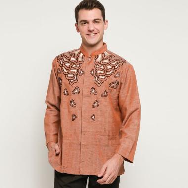 Jual Parasika Katun Kemeja Batik Lengan Pendek Pria [Y2079