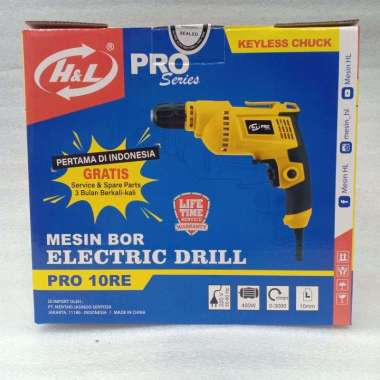 Mesin Bor Electric Drill H&L 10mm pro 10RE