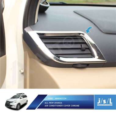JSL Panel Ac Air Conditioner Cover for All New Avanza/Xenia 2012 - 2014 CHROME