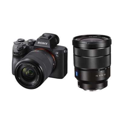 SONY Alpha A7 III Kit 28-70mm + 16-35MM Zeiss [GARANSI RESMI] BLACK