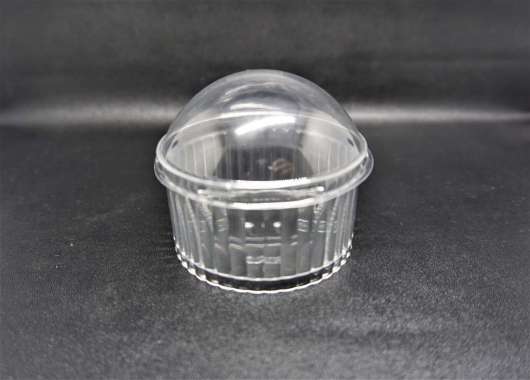 Jelly Cup CH 25 / Cup Pudding Mika Plastik / Cup Jelly Ulir Bulat (Paket 10 Pcs) BENING