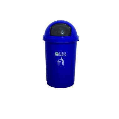 Tempat Sampah Tutup Goyang Bio Dustbin 50 Liter Green Leaf 2150 Biru