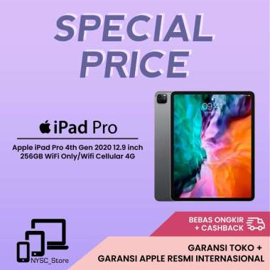 Jual Apple iPad Pro 12.9 (2020) (Gray, 256 GB) Online