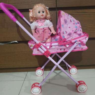 mainan stoller bayi -Boneka bahan BESI dan boneka bayi - boneka susan