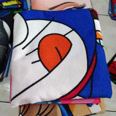 Handuk Karakter Anak Microfiber Halus Tebal 70X140Cm Doraemon