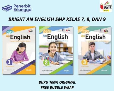 BUKU BRIGHT AN ENGLISH COURSE KELAS 7,8,9 ERLANGGA KELAS 8