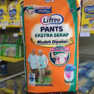 Jual Lifree Popok Celana Dewasa Extra Jumbo Pack M [20 pcs