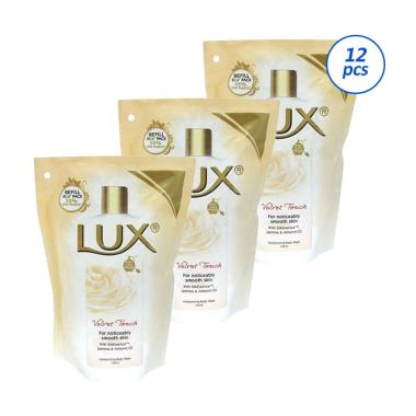 Jual Lux Velvet Touch Refill Sabun Cair [450 mL/12 pcs