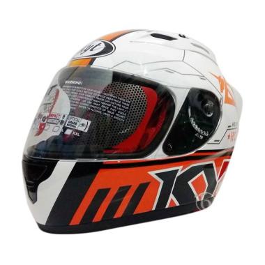Jual KYT RC SEVEN 11 Helm Full Face  White Black Orange Online  Harga u0026 Kualitas Terjamin 