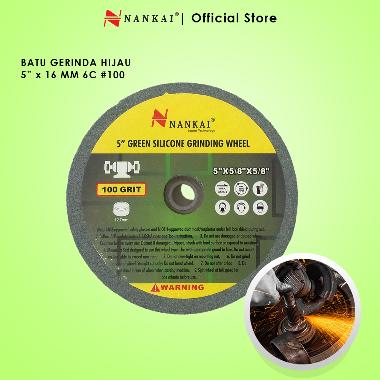 Batu Gerinda Asah Poles Hijau Akik 5 Inch #100 Nankai